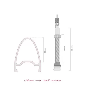 Procraft Tubeless-Ventile PRC 29