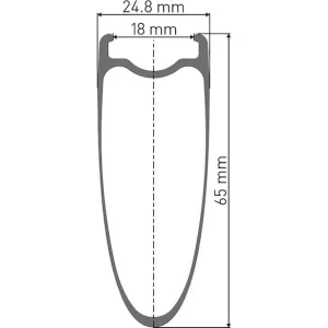 Dt-swiss Laufrad TRC 1400 Classic 65 Mm Clincher 7